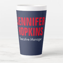 Beruflich-minimalistisch-modern-blau Milchtasse