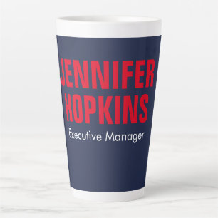 Beruflich-minimalistisch-modern-blau Milchtasse