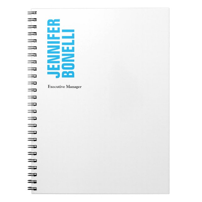 Beruflich-minimalistisch-modern-fett-blau Notizblock (Vorderseite)