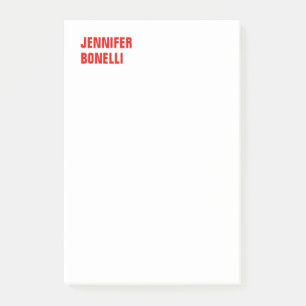 Beruflich-minimalistisch-modern-fett-weiß Post-it Klebezettel
