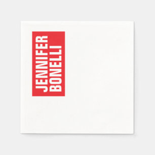 Beruflich-minimalistisch-modern-fett-weiß Serviette