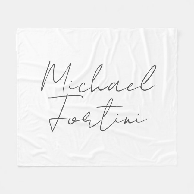 Beruflich-minimalistisch-modern-grau Fleecedecke (Vorderseite (Horizontal))