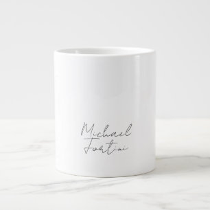 Beruflich-minimalistisch-modern-grau Jumbo-Tasse