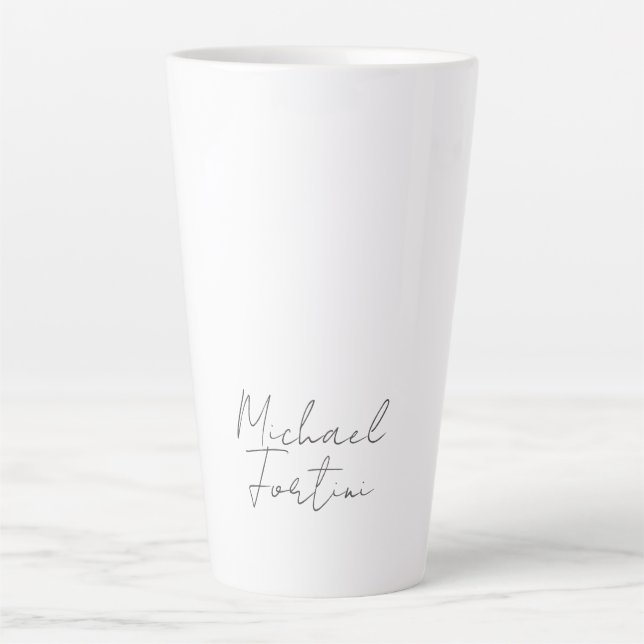 Beruflich-minimalistisch-modern-grau Milchtasse (Vorderseite)