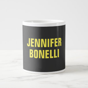 Beruflich-minimalistisch-modern, schwarz-gelb Jumbo-Tasse