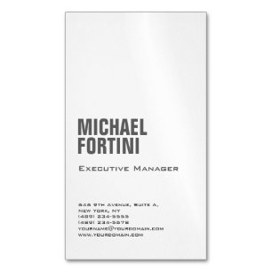 Beruflich-minimalistisch-modern und mutig schlicht magnetische visitenkarte