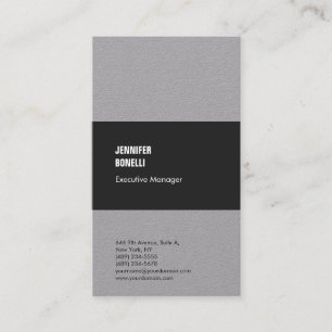 Beruflich minimalistisch moderne grau schlicht visitenkarte