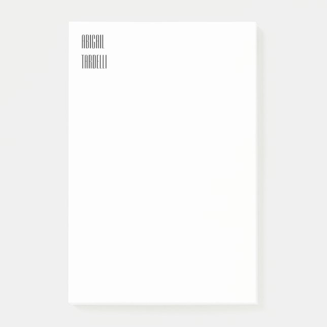 Beruflich-minimalistisch-moderner Brauch schlicht Post-it Klebezettel (Vorderseite)