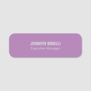 Beruflich minimalistisch moderner Name Namensschild