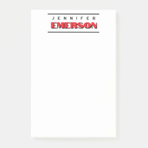 Beruflich minimalistisch modernes schlicht post-it klebezettel