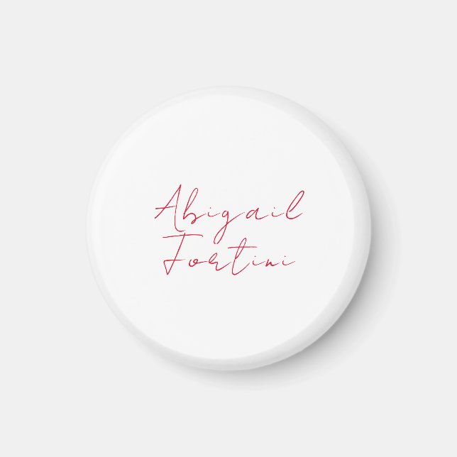 Beruflich-minimalistisch-rot-modern Magnet (Vorne)