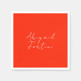 Beruflich-minimalistisch-rot-modern Serviette