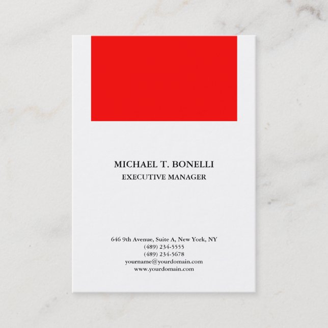 Beruflich-minimalistisch-schlicht-elegant Visitenkarte (Vorderseite)