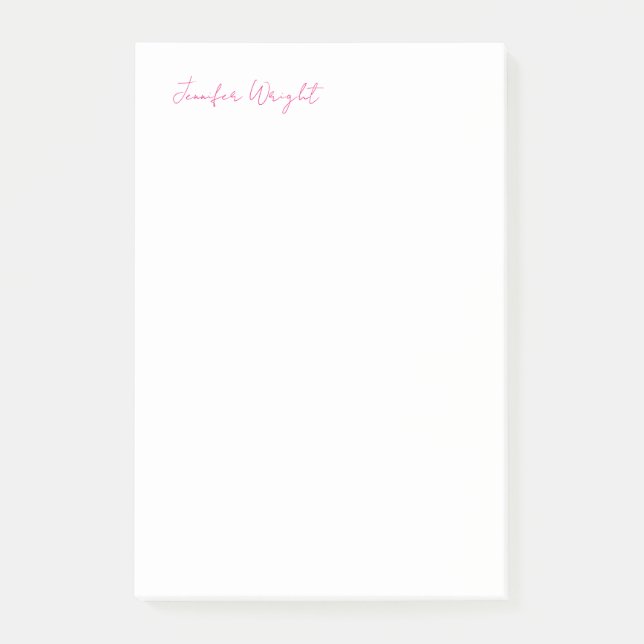 Beruflich-minimalistisch-schlicht-elegante Kalligr Post-it Klebezettel (Vorderseite)