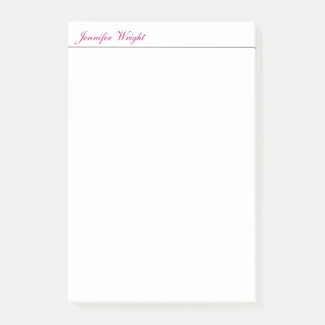 Beruflich-minimalistisch-schlicht-elegante Kalligr Post-it Klebezettel (Vorderseite)