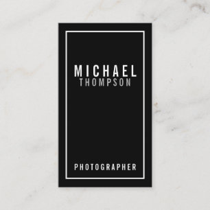 Beruflich Minimalistisch Schwarz/Weiß Visitenkarte