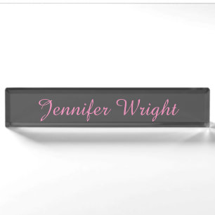 Beruflich minimalistisch weiblich schlicht elegant namensplakette