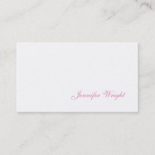 Beruflich minimalistische Handschrift weiblich Visitenkarte