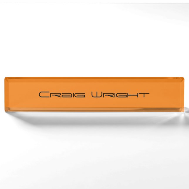 Beruflich Minimalistische Schlicht Moderne Persona Namensplakette (Vorderseite)