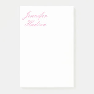 Beruflich-minimalistischer moderner Kalligraphiena Post-it Klebezettel