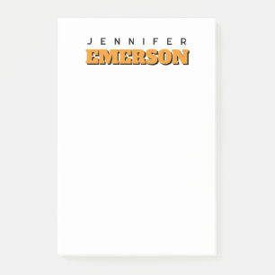 Beruflich minimalistischer moderner schlichter Nam Post-it Klebezettel