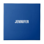 Beruflich minimalistisches modernes Blau fügt Ihre Fliese<br><div class="desc">Möchten Sie ein wunderschönes Design mit eigenem Namen,  das mit großartigen Schriftart auf blauem Hintergrund kreiert wurde?</div>