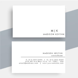 Beruflich Modern, einfach Schwarz-weiß Minimalisti Visitenkarte