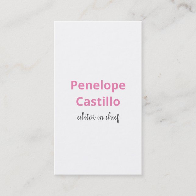 Beruflich Modern einfach, stilvoll Visitenkarte (Vorderseite)