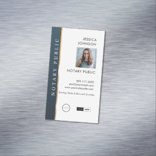 Beruflich modern minimal mit QR Code Notary Bu Magnetische Visitenkarte
