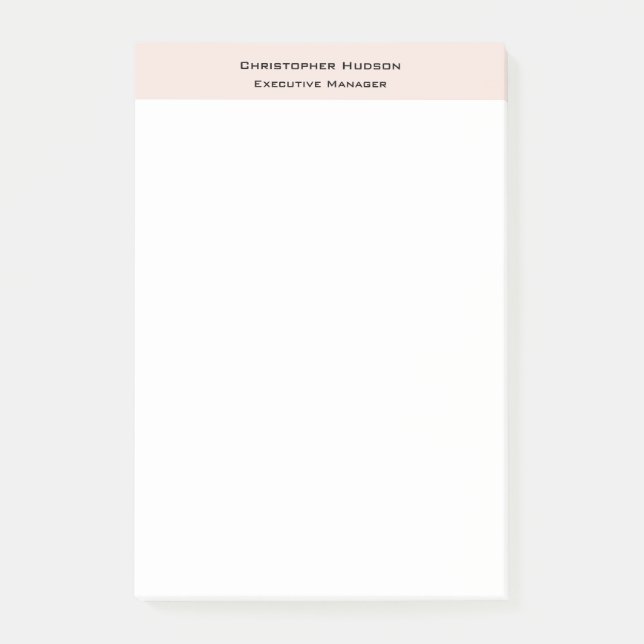 Beruflich Modern Minimalistisch einfach Schlicht Post-it Klebezettel (Vorderseite)