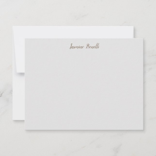 Beruflich modern Minimalistisch Mitteilungskarte (Vorderseite)