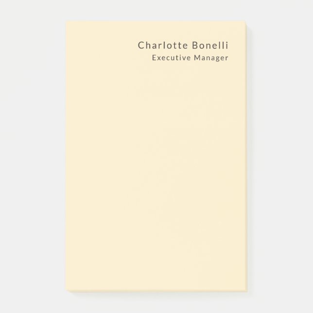 Beruflich modern Minimalistisch Post-it Klebezettel (Vorderseite)