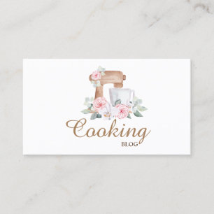 Beruflich,modern,Mixer-Blume,Kochen-Blog Visitenkarte
