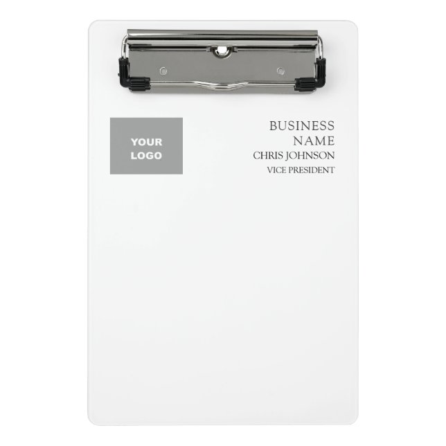 Beruflich modern Schlicht einfach Mini Klemmbrett (Vorderseite)