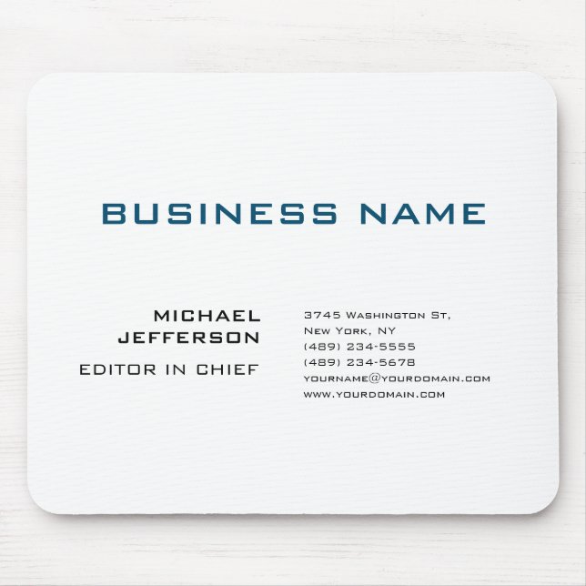 Beruflich modern Schlicht einfach Mousepad (Vorne)