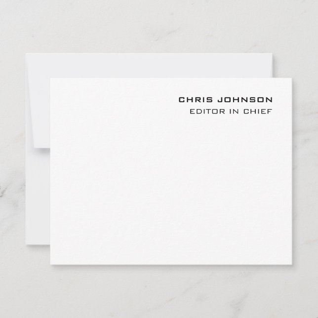 Beruflich modern Schlicht einfach RSVP Karte (Vorderseite)