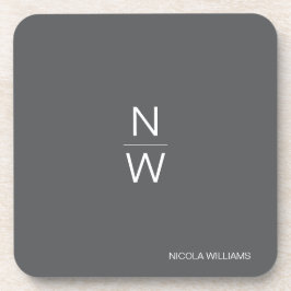 Beruflich Modern Simple Minimalistisch Dark Gray Getränkeuntersetzer