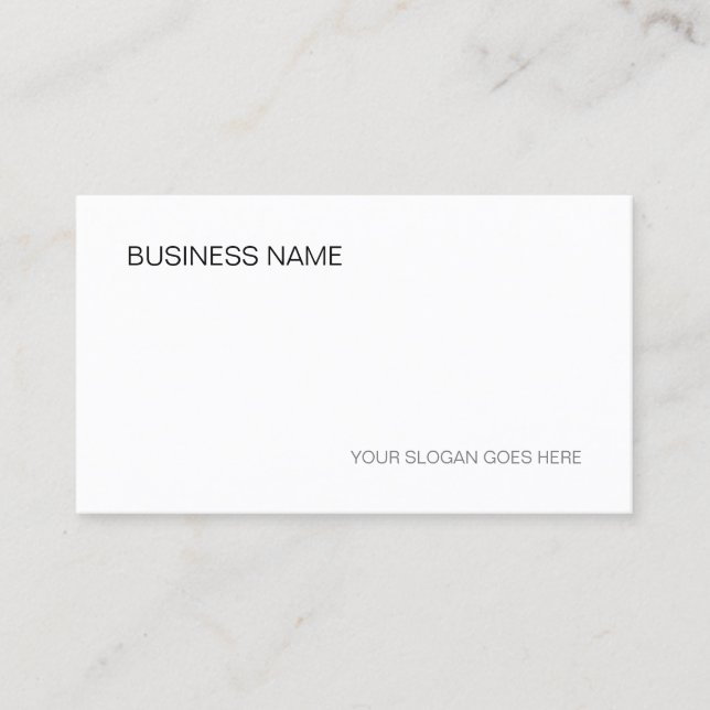 Beruflich Moderne Elegante Corporate Simple Visitenkarte (Vorderseite)