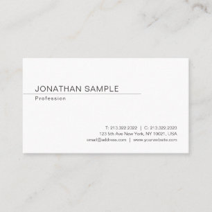 Beruflich Moderne Elegante Minimalistisch Trendy Visitenkarte
