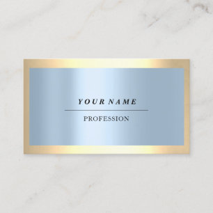 Beruflich Moderne Golden Smoky Blauer Pastell Visitenkarte