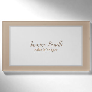 Beruflich Moderne Minimalistische Pastellfarben Namenschild