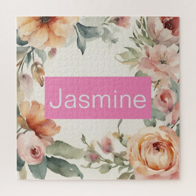 Beruflich Moderne Minimalistische Rose Blumenname (Vertikal)