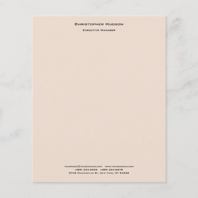 Beruflich Moderne Minimalistische Schlichte Wäsche (Vorderseite)