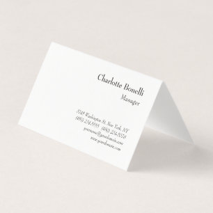 Beruflich Moderne Minimalistische Standardmatte Visitenkarten