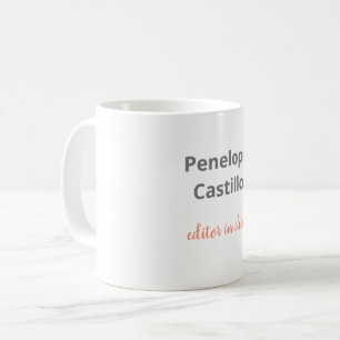 Beruflich Moderne, stilvolle Kalligraphie Kaffeetasse