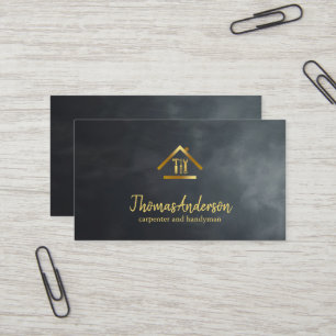 Beruflich Moderne Zuhause-Reparatur Handyman Visitenkarte