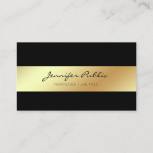 Beruflich Moderner Eleganter White Black Chic Visitenkarte