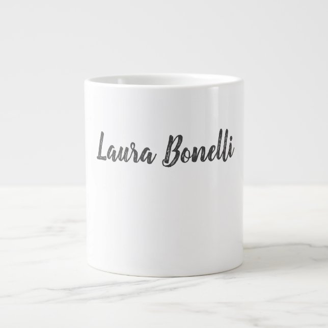 Beruflich Moderner Minimalistischer Schlichter Nam Jumbo-Tasse (Vorderseite)