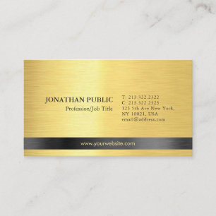 Beruflich Modernes, elegantes Gold Look Einfach Sc Visitenkarte
