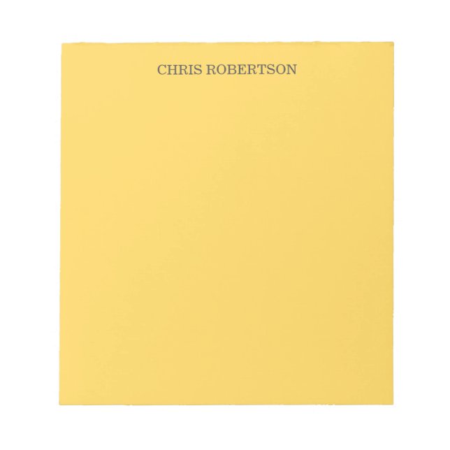 Beruflich Modernes Elegantes Notizblock (Vorderseite)